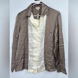 DONNI x Madewell Silky Bowling Shirt Size XS NWT $350 DONNI
